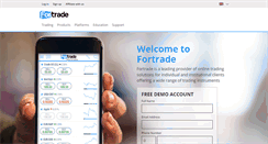 Desktop Screenshot of fortrade.com